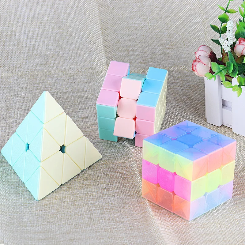 Снятие Стресса магический 3x3x3 кубический стикер профессиональный конкурс скорость Кубики-головоломки кубики крутые детские игрушки подарок для детей анти Sress