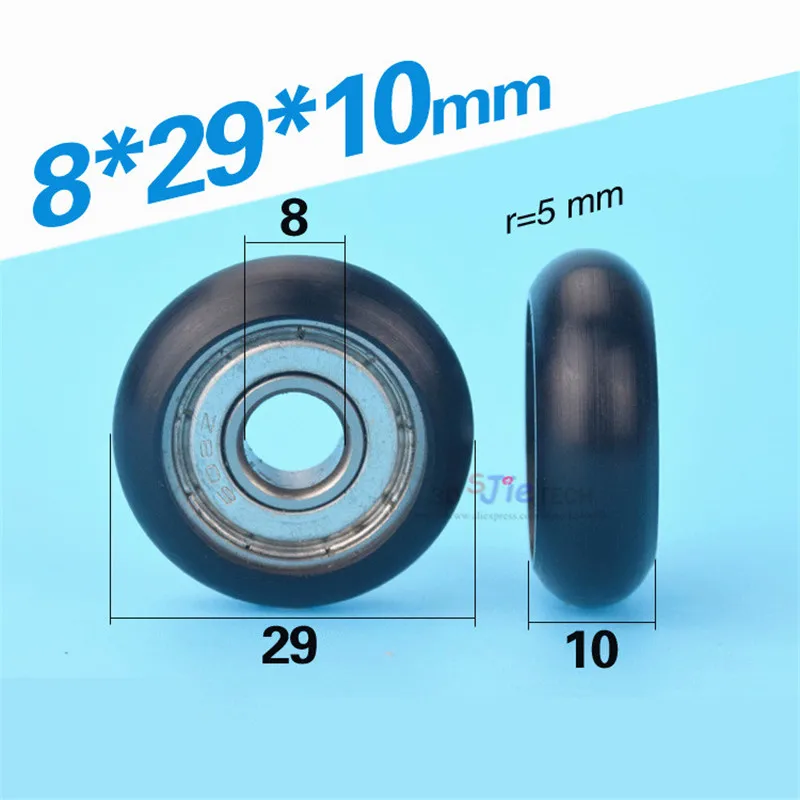 

8*29*10mm POM polyoxymethylene 608ZZ bearing steel roller, small wheel, plastic wrap, plastic bearing, dynamic pulley