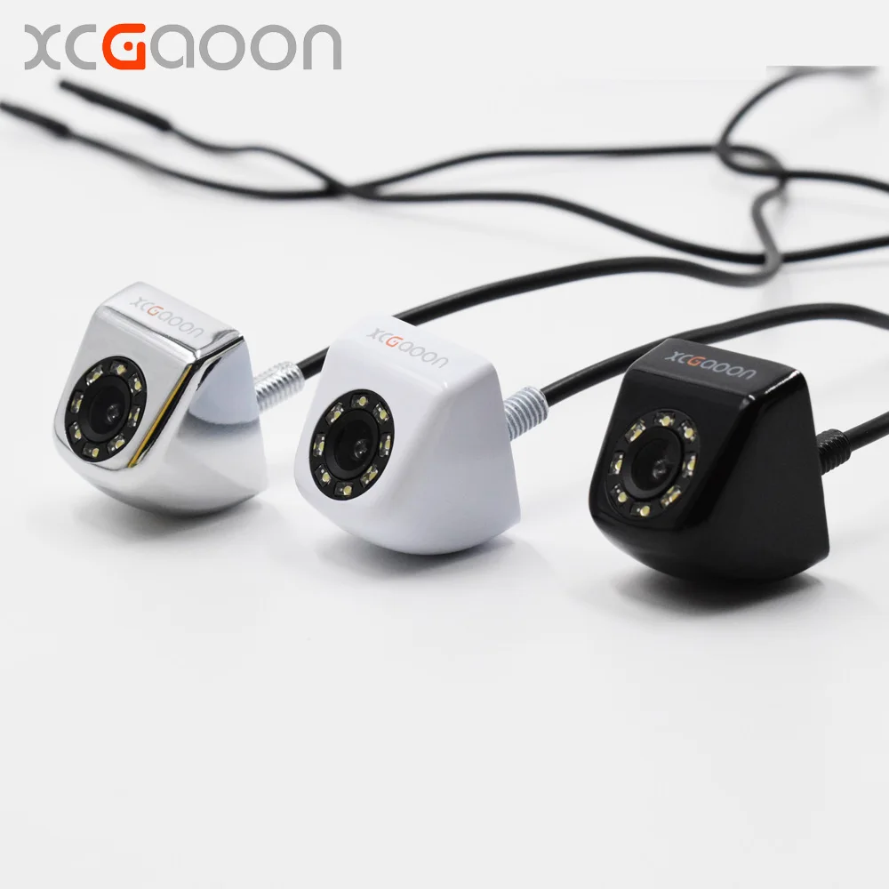 XCGaoon CCD Car Rear View Camera Waterproof ( IP67 ) Wide Angle 8 LED Night Vision Car Backup Camera Parking Assistance