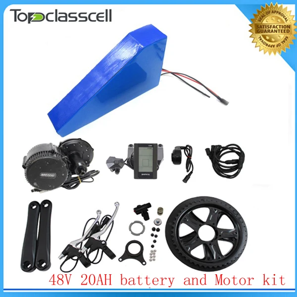 Cheap EU No Tax Bafang 8fun BBS002 48V 750W Electric Bicycle Motor kit with ebike battery 48V 20ah triangle electric bicycle battery 21