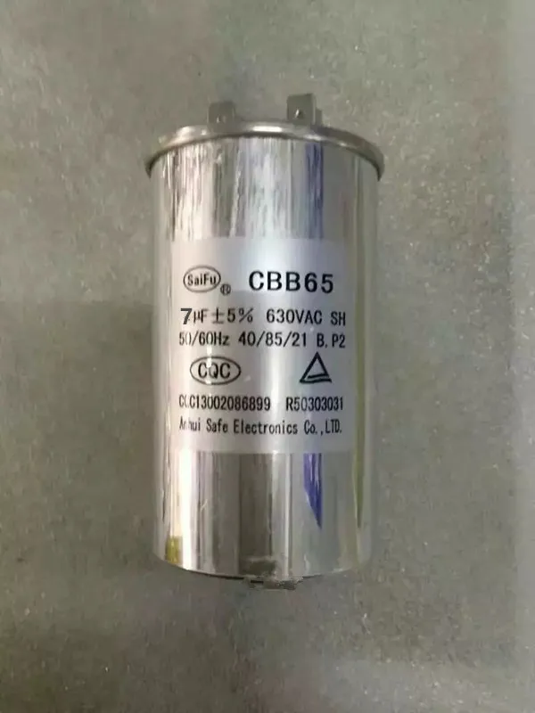 CBB65 7UF630VAC air conditioner starting capacitor aluminum shellair