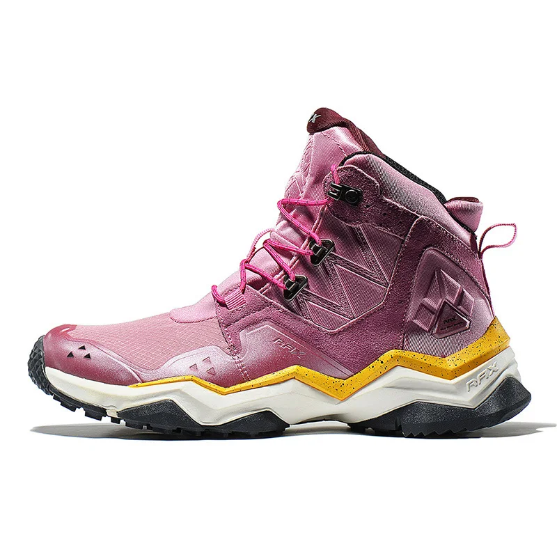 Rax уличные походные ботинки мужские легкие горные спортивные ботинки водонепроницаемые тактические кроссовки для мужчин туристические ботинки женские туристические - Цвет: pink women