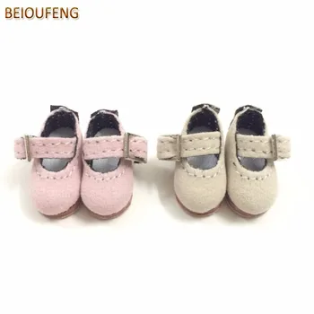 

BEIOUFENG 1/8 BJD Doll Shoes for Blythe Doll Toys,Mini Toy Boots for Lati Pukifee Doll,BJD Footwear for Dolls 2 Pair/Lot