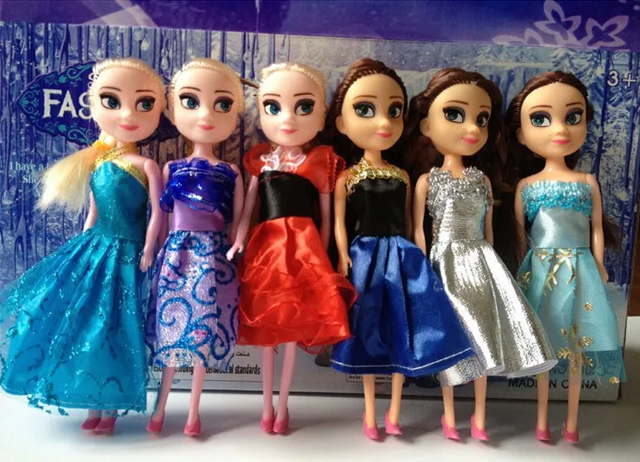 

1pcs 16cm Snow Queen Boneca Princess Dolls Baby Girls Toys Doll Kids Gift Toys