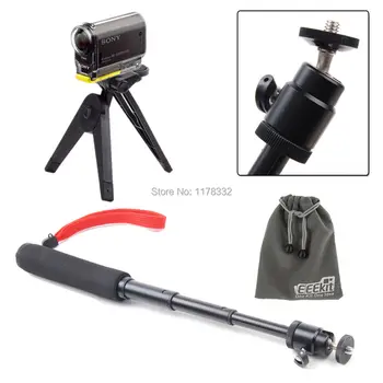 

3in1 S@ony Action Cam HDR AS20/AS100V/AS200V/AZ1,Mini Tripod/ Pole Mount