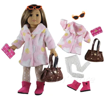 

Fashion Doll Clothes Set Toy Clothing Outfit for 18" American Doll Casual Clothes Many Style for Choice A024