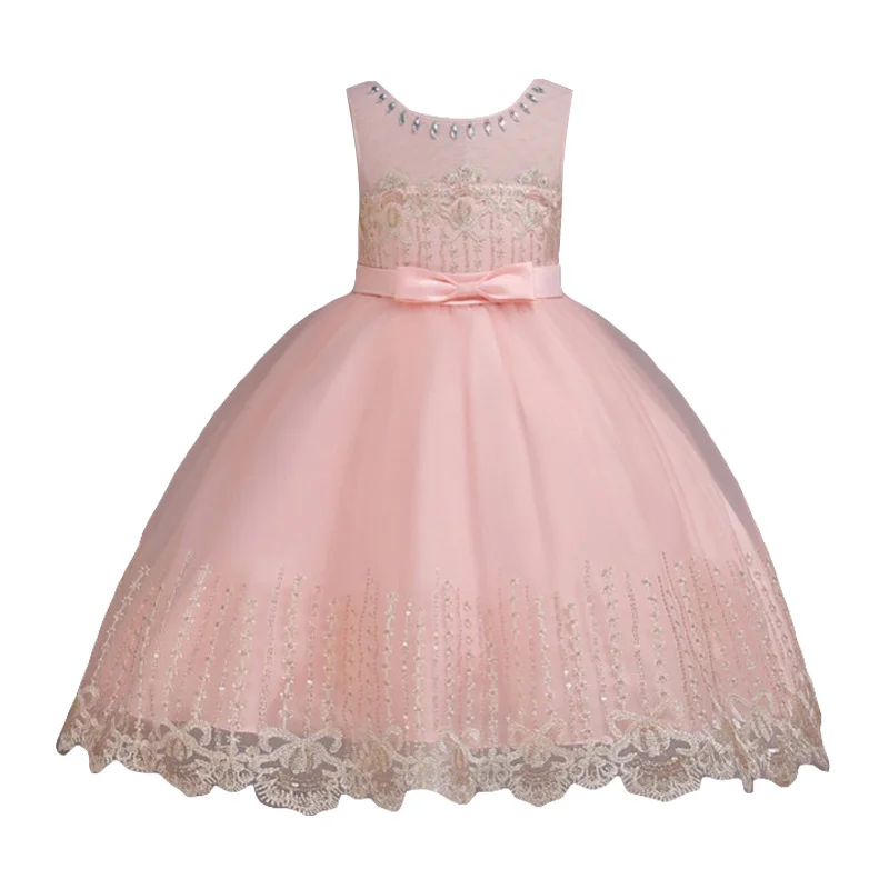 Детские платья для девочек от 2 до 14 лет свадебное платье с вышивкой зимнее элегантное рождественское праздничное платье принцессы для девочек высокое качество