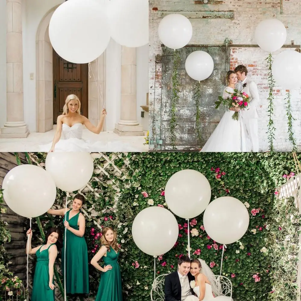 QIFU Black White Balloon Wedding Balloon Bride To Be Bridal Shower Wedding Ballon Helium Balon Party Baloon Wedding Balon Helium
