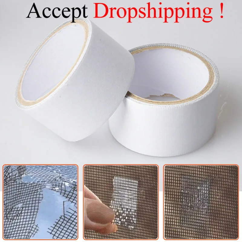 

Window Repair Tape Window Screening Repair Sticker Anti-Insect Fly Bug Door Mosquito Screen Net Repair Tape Patch Adhesive Tape