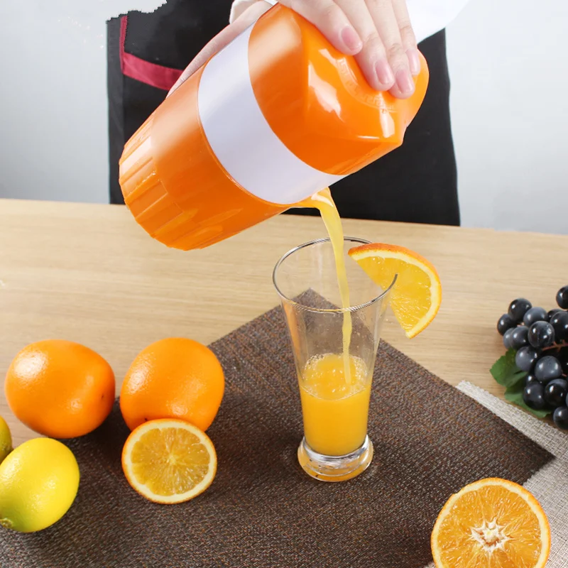 

1set Manual Orange Juicer Press Lemon Juice maker Bottle Fruit Squeezer Hand Press Cup Fruit Vegetable Tools kitchen accessories