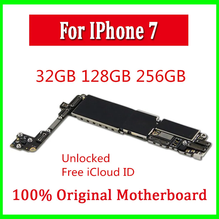

For iphone 7 motherboard without touch ID Motherboard for iphone 7 logic board with full chips full working free icloud ID