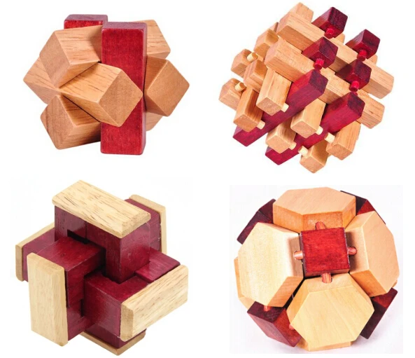 wooden toy burr puzzle