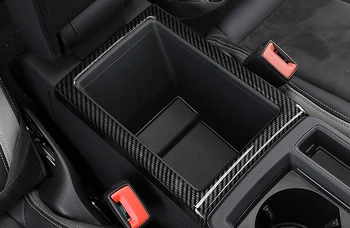 

Car Styling Interior Front Central Control Container Storage Box Panel Decoration Cover Trim 1pcs For Audi Q3 2019 2020