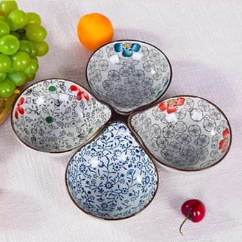 

1pc Japanese Tableware Plate Dish Flavored Vinegar Sauce Ceramic Snack Dish Soy