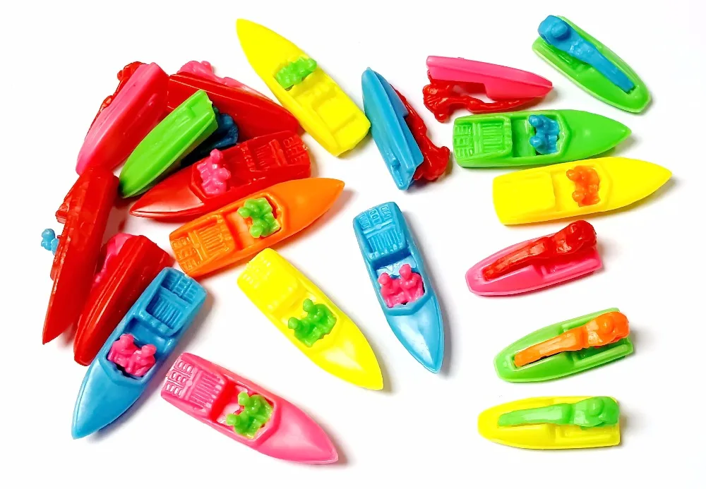

10x Mini Plastic 612 water motorcycle and speed boat Birthday Party Favor Pinata Filler Capsule Toys Cup Cake Topper Tropper Toy