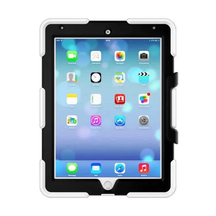 Двойной слои ПК+ ТПУ планшетный ПК Чехлы для iPad Pro 9," спереди Панель с защитной пленкой Tablet чехлы с съемная подставка