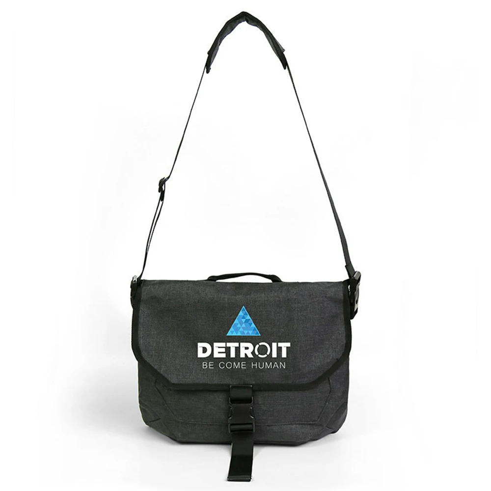 

Detroit:Become Human Single Shoulder Backpack Cosplay Conner RK800 Kara Custume Vintage Harajuku Crossbody Messenger Student Bag