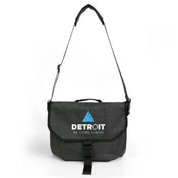 

Detroit:Become Human Single Shoulder Backpack Cosplay Conner RK800 Kara Custume Vintage Harajuku Crossbody Messenger Student Bag