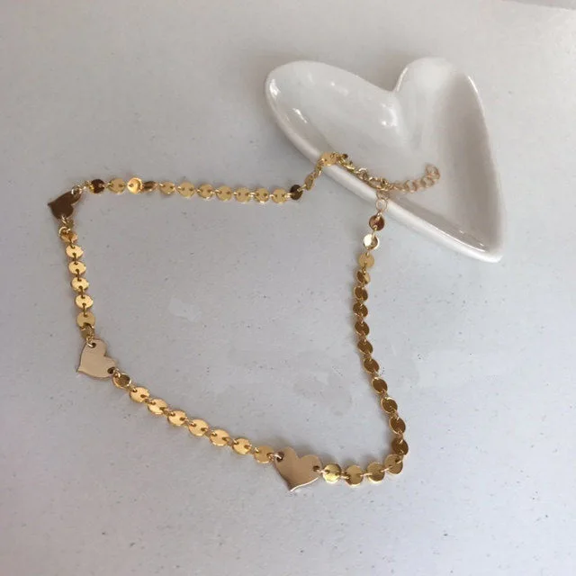 Fashionable Simplicity European Women Alloy Electroplating Love Necklace Peach Heart Pendant Clavicle Chain New XL7658 | Украшения и
