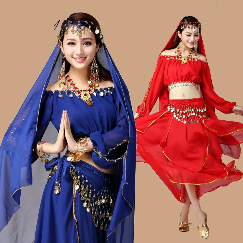 Bellydance костюм платье комплект Топ и юбка для женщин профессионального размера