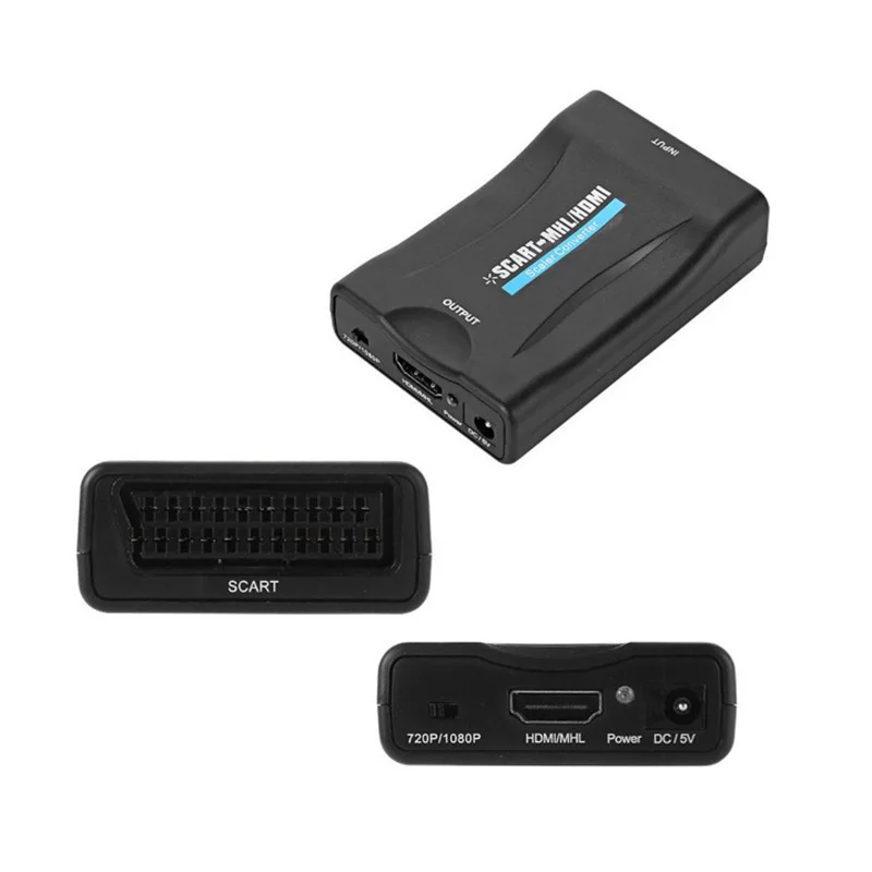 Larryjoe HDMI конвертер/переходник в scart композитный аудио видео PAL HDCP Blu-Ray DVD STB SKY с источником питания 1080P