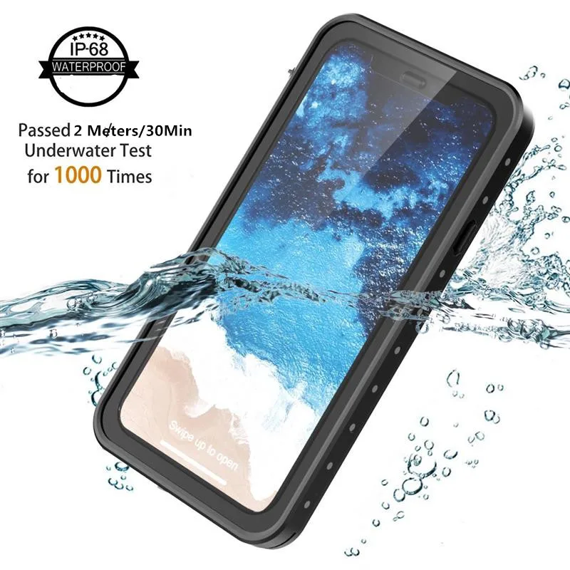 

For iPhone Xs Max/Xr phone Case 360 Degree Protection Shockproof cover for iPhone X/Xs/7/8/7 plus/8 plus Waterproof phone Case