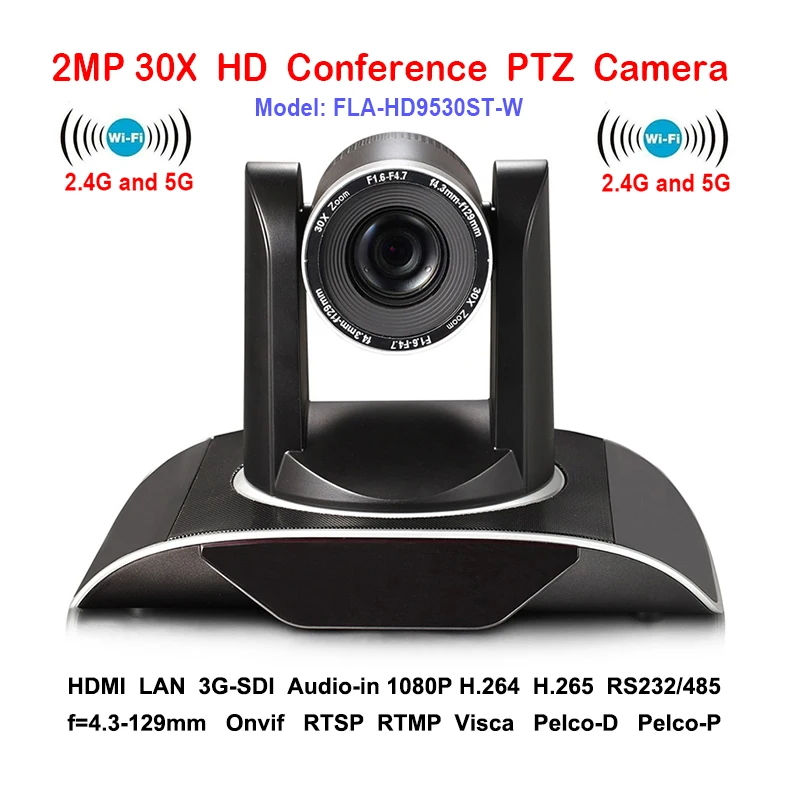 2MP 30xOptical Zoom IP PTZ Conference camera Wifi font b Wireless b font with DVI 3G
