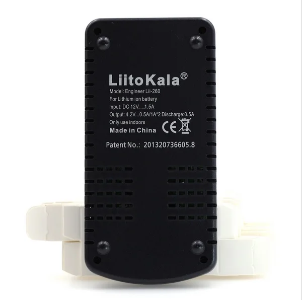 Liitokala Lii-260 LCD18650/18500/16340/18350/14500/10440/17500 зарядное устройство, обнаружение литиевого зарядного устройства+ 12 В адаптер