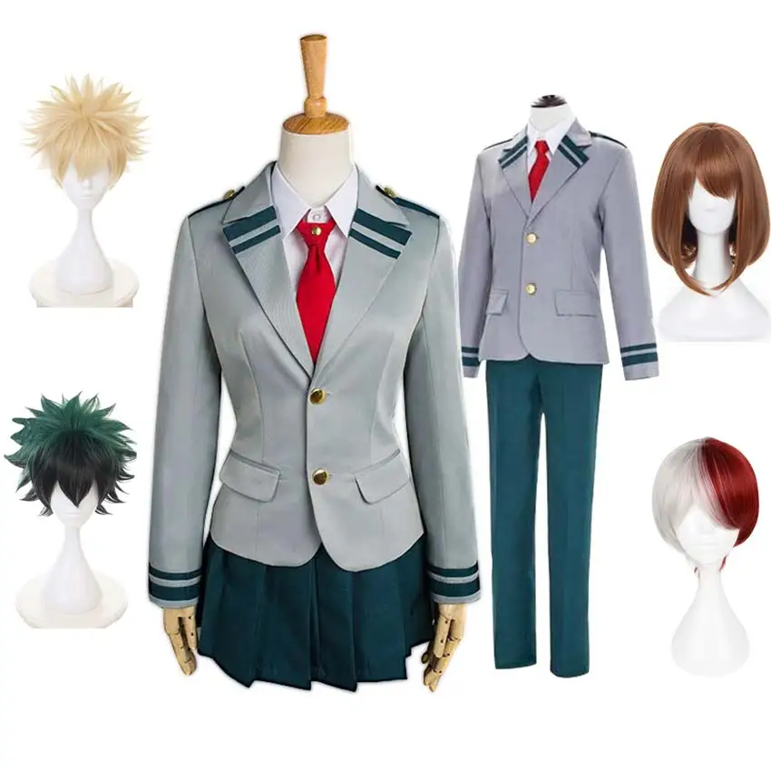 Boku no Hero academic Midoriya Izuku Bakugou Katsuki OCHACO URARAKA костюм для косплея мой герой академическая