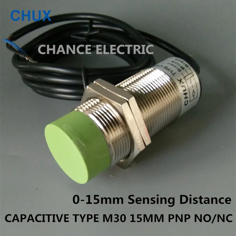 

CHUX Capacitive Proximity Switch Non-flush Type 15mm Detect Distance CM30-15-DPA/DPB NO NC Liquid Level PNP Sensor