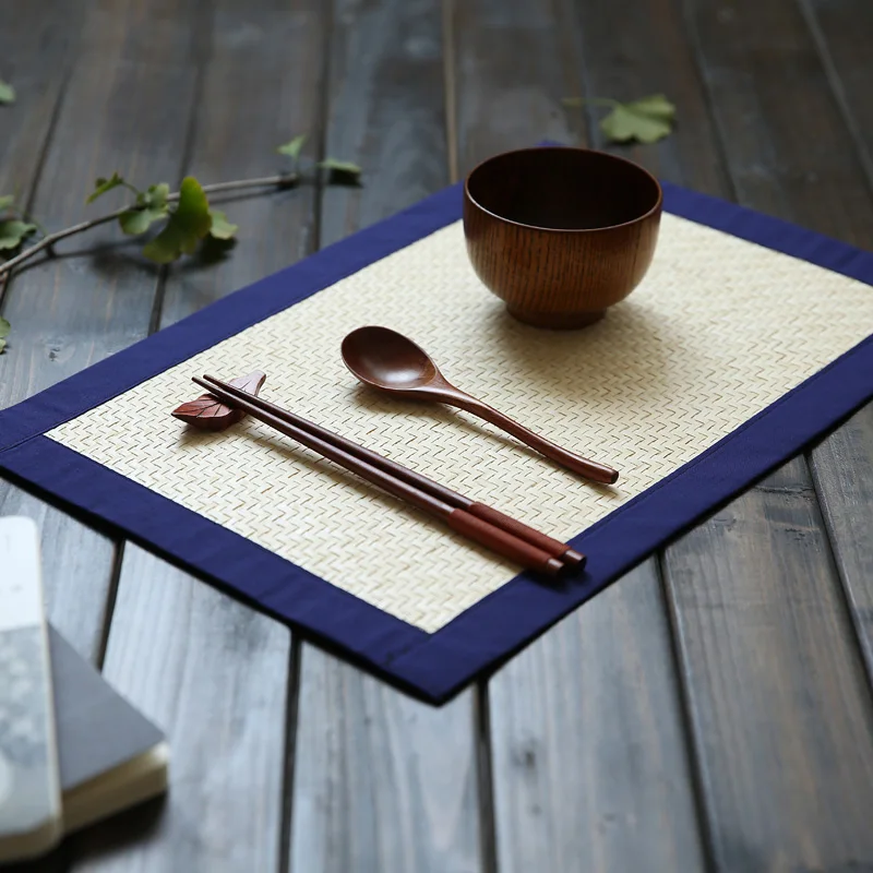 45*30 см японский креативный соломенный коврик ручной работы, стол, теплоизоляционный коврик для ресторана, чайный Корт, коврики для вязания