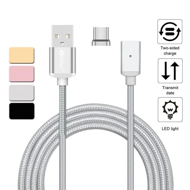 1 M/2 M usb type C/Micro USB/IOS Магнитный кабель USB-C type-C адаптер для быстрой зарядки Магнитный кабель для Apple iPad для samsung