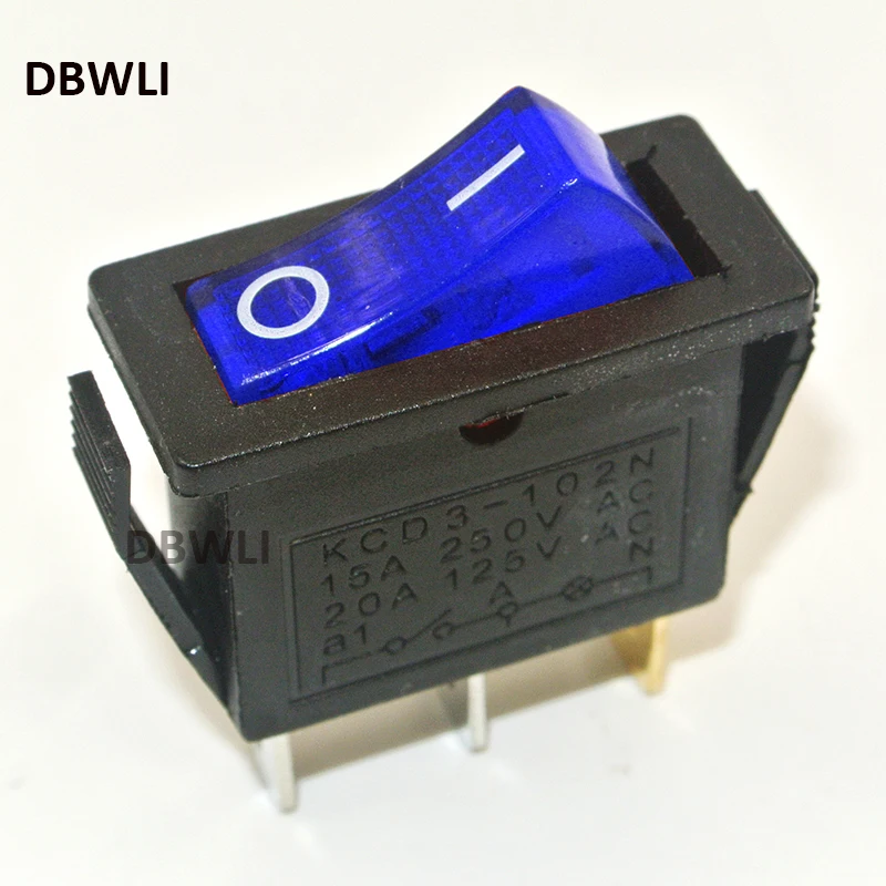 

100pcs On/Off led illuminated Rectangle Rocker Switch 2 Position Car SPST