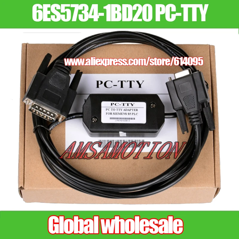 

1pcs 6ES5734-1BD20 PC-TTY PC to TTY Adapter Programming Cable for SIMATIC S5 PLC 6ES5 734-1BD20