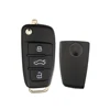 OkeyTech-funda abatible de 3 botones carcasa de llave a distancia de coche, tecla de entrada sin llave, funda KD para Audi A6L Q7 A2 A3 A4 A6 A6L A8 TT sin hoja ► Foto 2/6
