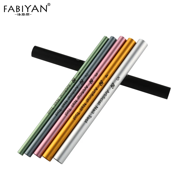 6Pcs/Set Artificial Form Builder Tips Acrylic C Curve Shaping Curving Sticks Tube French Rod Nail Art UV Gel Manicure Tools |