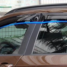 2008- для BMW X6 E71 козырек вентиляционный тент Окно Защита от солнца и дождя дефлектор 4 шт. аксессуары для стайлинга автомобилей