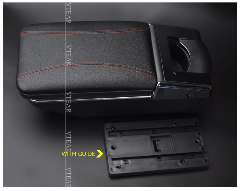 Vtear для hyundai solaris 2 accent хендай солярис подлокотник центральный магазин содержимое коробка интерьер подлокотник автомобиля-Стайлинг Аксессуары