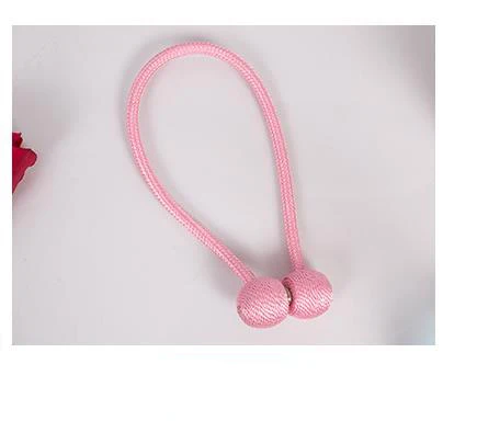 2 шт. Магнитный жемчужный шар для занавесок Tieback Tie BACK Пряжка для домашнего декора карнизы для штор аксессуары магнитные зажимы для штор - Цвет: Розовый