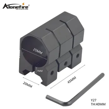 

AloneFire Y27 25mm 1''ring gun accessories 20mm Weaver Scope bases Torch Rail Mount tactical hunting mounts