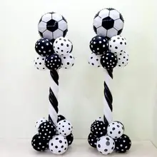 Balão de futebol coluna tema de futebol festa de látex folha hélio ar ballon meninos jogos de aniversário brinquedos evento fontes de festa