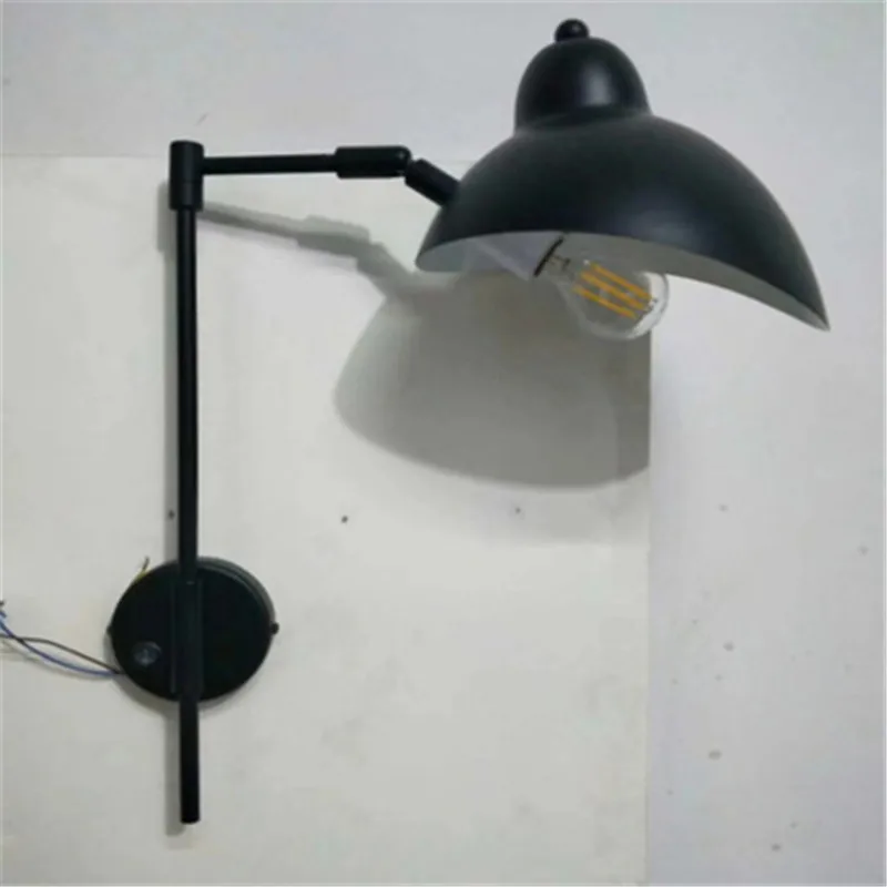 Nordic Loft Post-Modern Apartment Wrought Iron Wall Lamp Adjustable Rotating Exhibition Hall Hotel Engineering Lamps | Освещение