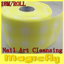 [LLI-002] 18 метров/рулон полотенце для красоты идеально подходит для очищения ногтей