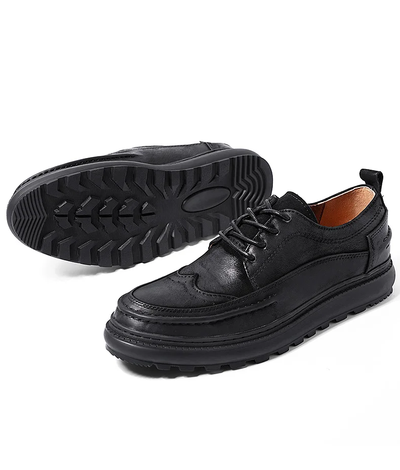 MYCOLEN/демисезонные мужские строгие кожаные туфли мужские деловые модельные туфли противоскользящие свадебные туфли ручной работы мужские