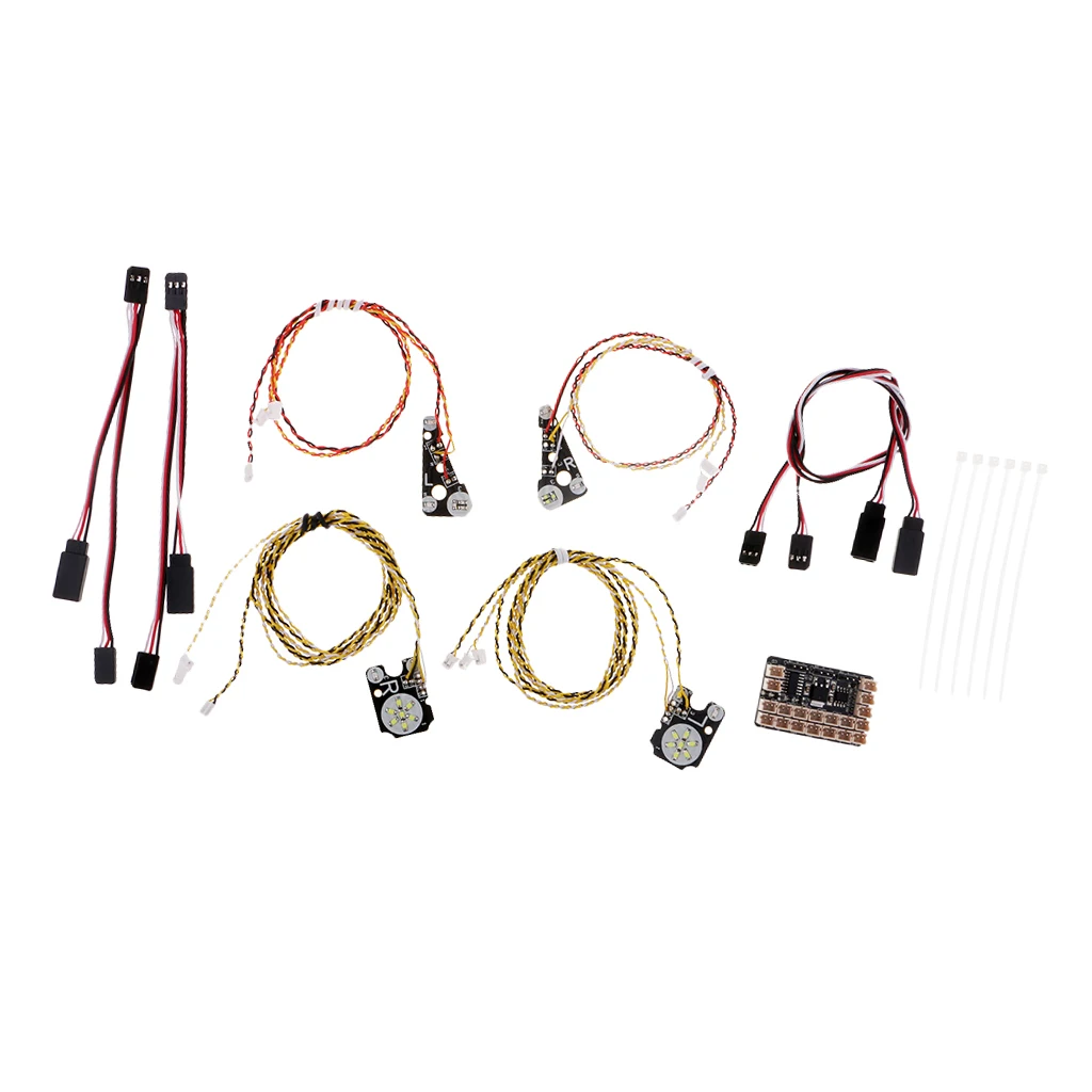LED Light Headlight System Front Rear Flash Lamp for TRAXXAS TRX4/TR4 1/10 RC Crawler Car