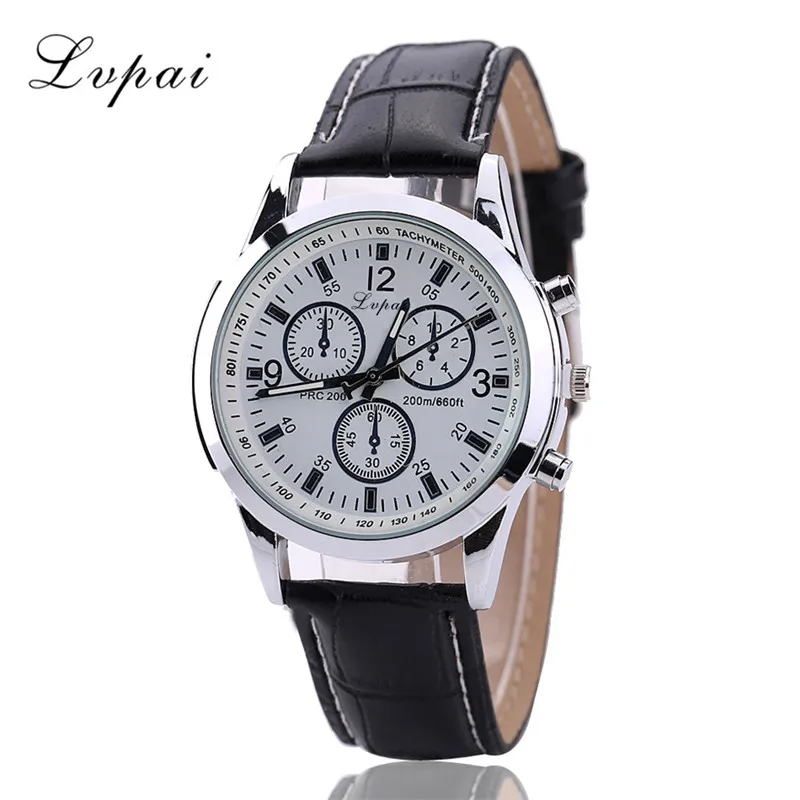 

2018 New Famous Brand Men's Simple Watch Fashion Leather Band Analog Quartz Round Wrist Watch Watches relogio feminino 40