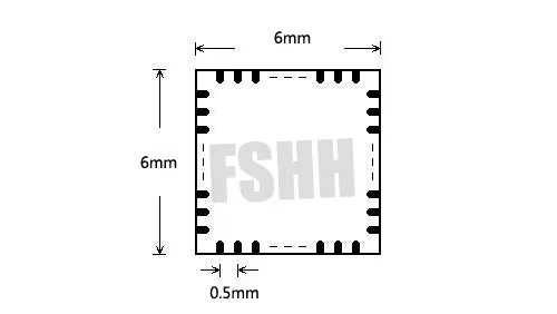 Fshh QFN40 Тесты разъем dfn40 wson40 mlf40 IC Разъем шаг = 0.5 мм Размеры = 6x6 мм