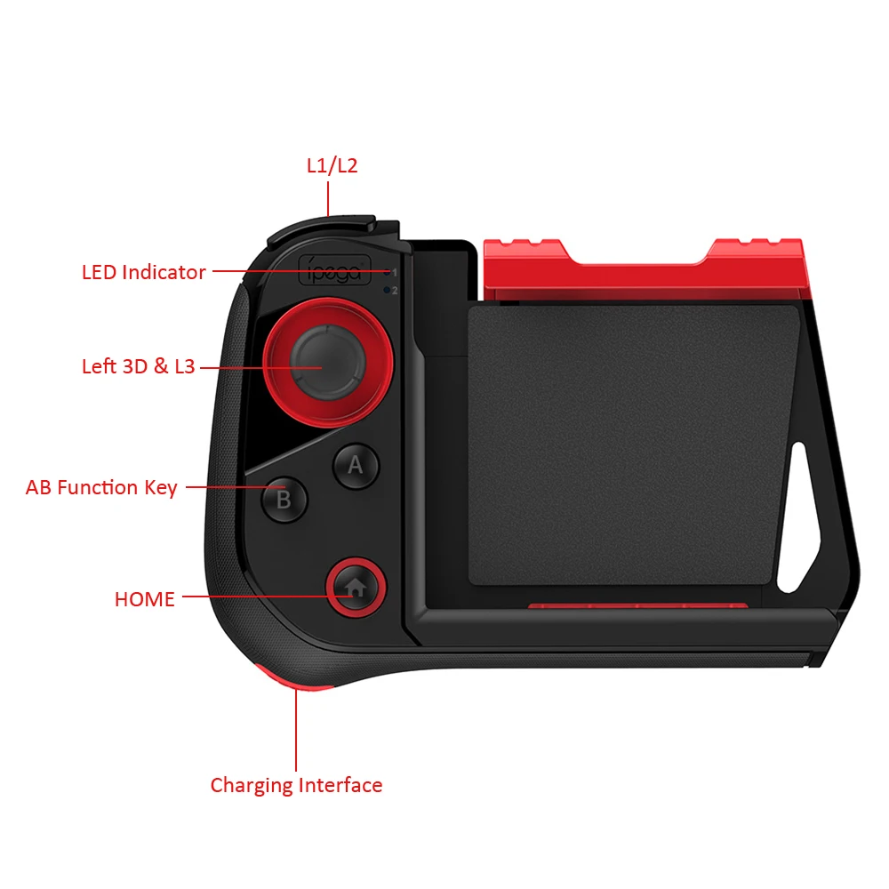 Ipega PG9121 беспроводной геймпад bluetooth-джойстик телескопический держатель игровой контроллер игровой консоли ручка Android геймпад