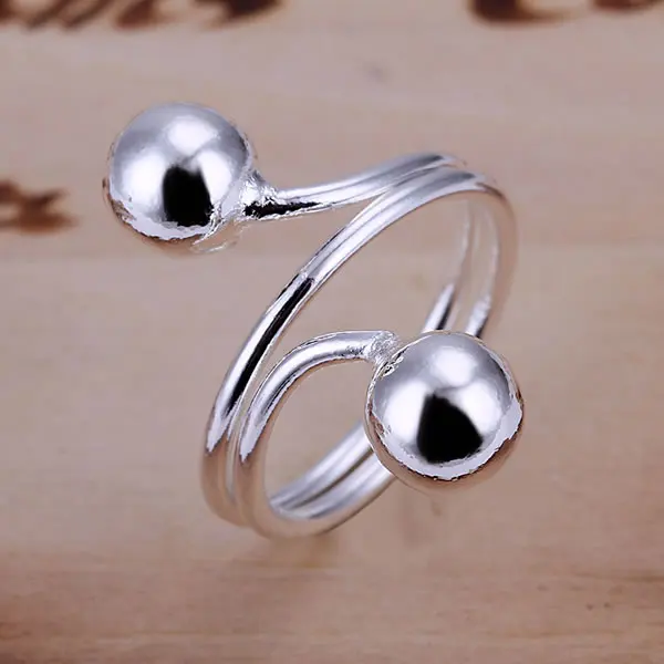 R037 Double Beans Ring 925 silver ring,high quality ,fashion jewelry