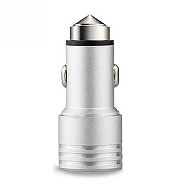 

Universal DC5V 2.0A/1A 12V/24V Dual USB Port Emergency Cigarette Lighter Car Chargers